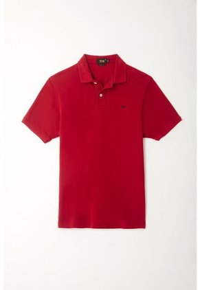 Tennis Polo Roja Con Raqueta Multicolor Para Hombre