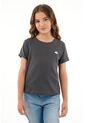 Camiseta Gris Con Mini Bordado Para Niña de Tennis