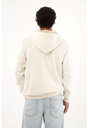 Tennis Buzo Con Capucha Forrada En Ovejero Crudo Para Hombre