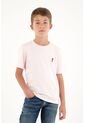 Camiseta Con Bordado Localizado Rosada Para Niño de Tennis