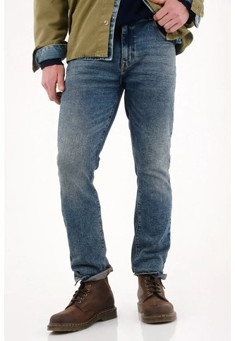 Tennis Jean Nudy Cinco Bolsillos Azul De Acabado Suave Para Hombre Tennis