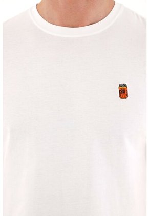 Tennis Camiseta De Cuello Redondo Blanca Para Hombre
