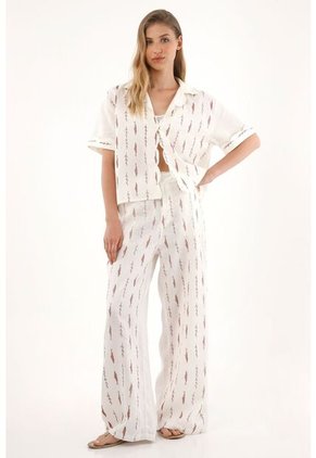 Tennis Camisa Manga Corta Con Estampado De Peces Para Mujer