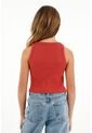 Camiseta Naranja Tipo Esqueleto Para Niña de Tennis