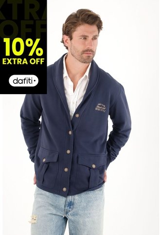 Tennis Buzo En Burda Con Botones Azul Para Hombre Tennis