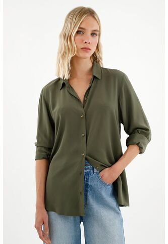 Tennis Camisa Manga Larga Verde Para Mujer Tennis