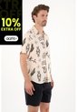 Tennis Camisa Tipo Bowling Con Estampado Para Hombre de Tennis