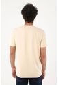 Tennis Camiseta Para Hombre De Algodón Beige Claro Regular Con Mini Raquetas En El Pecho de Tennis