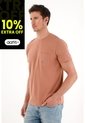 Tennis Camiseta Con Bolsillo Delantero Café Para Hombre de Tennis
