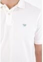 Tennis Polo Clásico Con Bordado De Raquetas En Algodón Blanco Para Hombre de Tennis