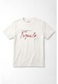 Tennis Camiseta Gráfica Regular Fit Con Print Tequila En Algodón Blanco Para Mujer de Tennis