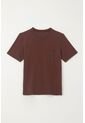 Camiseta Básica Con Raqueta Bordada Café Para Niño de Tennis