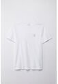 Tennis Camiseta Manga Corta Estampada Blanca Para Hombre de Tennis