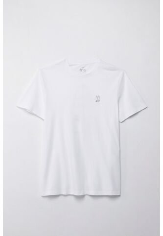 Tennis Camiseta Manga Corta Estampada Blanca Para Hombre Tennis
