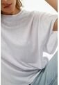 Camiseta Blanca Oversize Para Mujer de Tennis