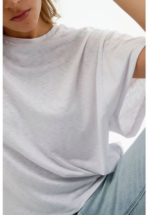 Camiseta Blanca Oversize Para Mujer