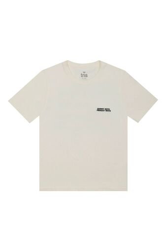 Camiseta Crudo Estampada Para Niño Tennis