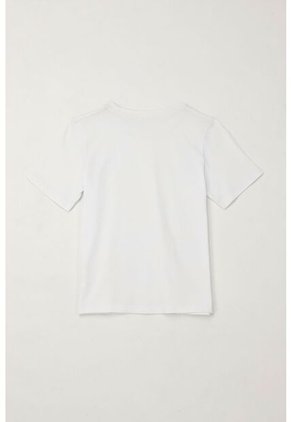 Camiseta Con Estampado En Algodón 100% Blanca Para Niño