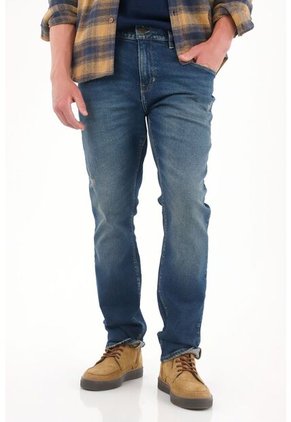 Tennis Jean Nudy Tiro Medio Con Desgastes Para Hombre