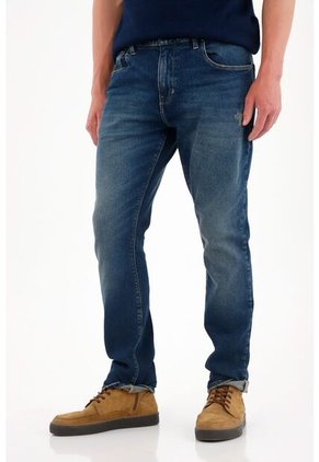 Tennis Jean Nudy Tiro Medio Con Desgastes Para Hombre