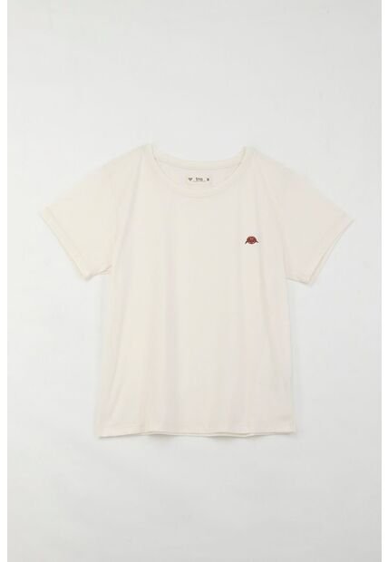 Tennis Camiseta Básica Estampada Crudo Para Mujer