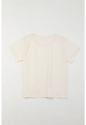 Tennis Camiseta Básica Estampada Crudo Para Mujer