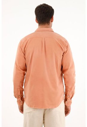 Tennis Camisa Naranja Manga Larga Para Hombre