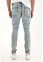 Tennis Jean Skinny De Tiro Medio Tono Claro Para Hombre de Tennis