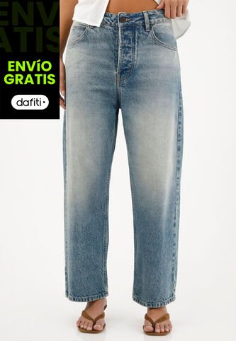 Tennis Jean Recto En 100% Algodón Azul Para Mujer Tennis