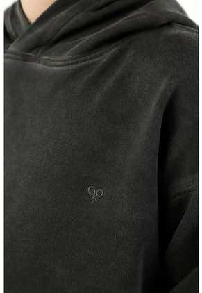 Buzo Tipo Hoodie Negro Para Niño