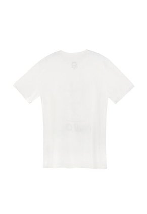 Tennis Camiseta Blanca Estampada En Frente Para Hombre