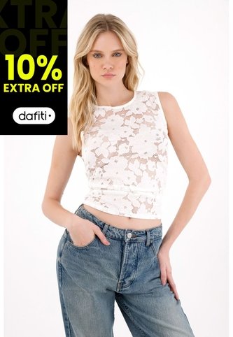 Tennis Camiseta Manga Sisa Con Transparencia Crudo Para Mujer Tennis