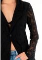 Tennis Blazer Negro En Encaje Para Mujer de Tennis