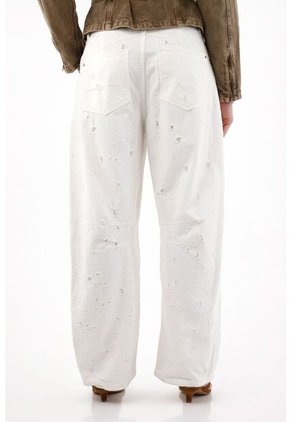 Tennis Jean Horseshoe Tiro Bajo Crudo Para Mujer