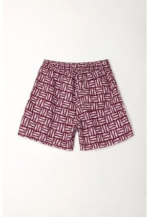 Tennis Pantaloneta De Baño Estampado De Peces Para Hombre