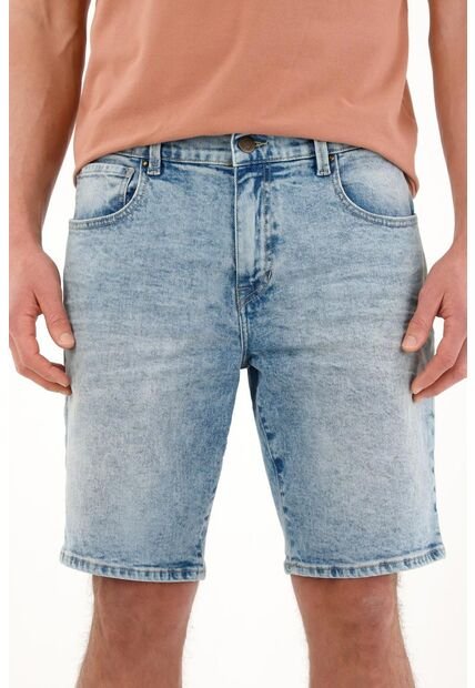 Tennis Bermuda Nudy En Denim Tono Medio Para Hombre
