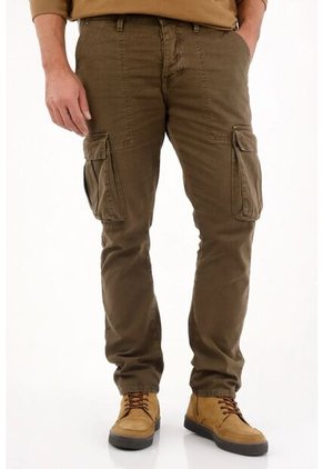 Tennis Pantalón Con Bolsillos De Tapa Café Para Hombre