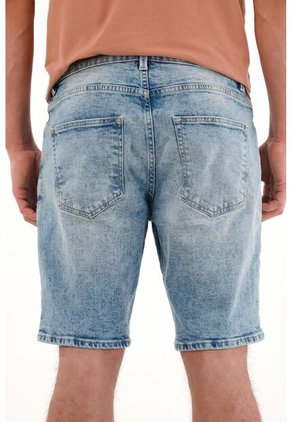 Tennis Bermuda Nudy En Denim Tono Medio Para Hombre