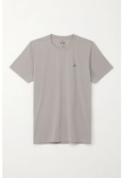 Tennis Camiseta Básica Manga Corta Gris Para Hombre