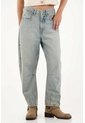 Tennis Jean Horseshoe Cinco Bolsillos Azul Con Caída Natural Para Mujer de Tennis