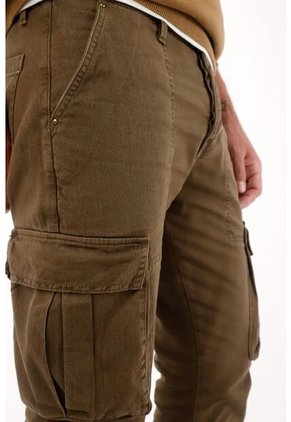 Tennis Pantalón Con Bolsillos De Tapa Café Para Hombre