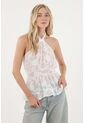Tennis Camisa En Tela Chifón Halter Crudo Para Mujer de Tennis