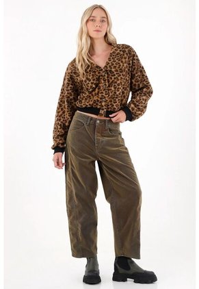 Tennis Buzo Afelpado En Animal Print Para Mujer