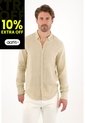 Camisa En 100% Lino Manga Larga Verde Para Hombre de Tennis