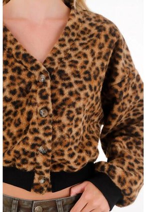 Tennis Buzo Afelpado En Animal Print Para Mujer