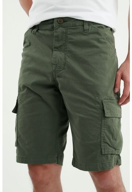 Bermuda Verde Tipo Cargo Para Hombre