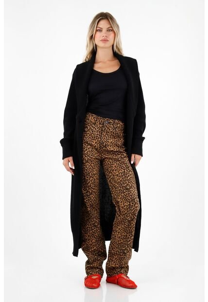 Tennis Buzo Tipo Cárdigan Negro Para Mujer