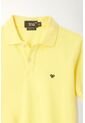 Polo Amarilla Con Raqueta Bordada Para Niño de Tennis