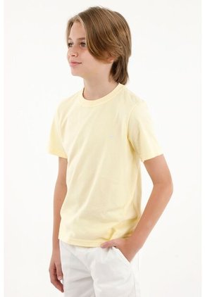 Camiseta Amarilla Con Mini Raqueta Para Niño