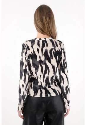 Tennis Camiseta Manga Larga Animal Print Para Mujer